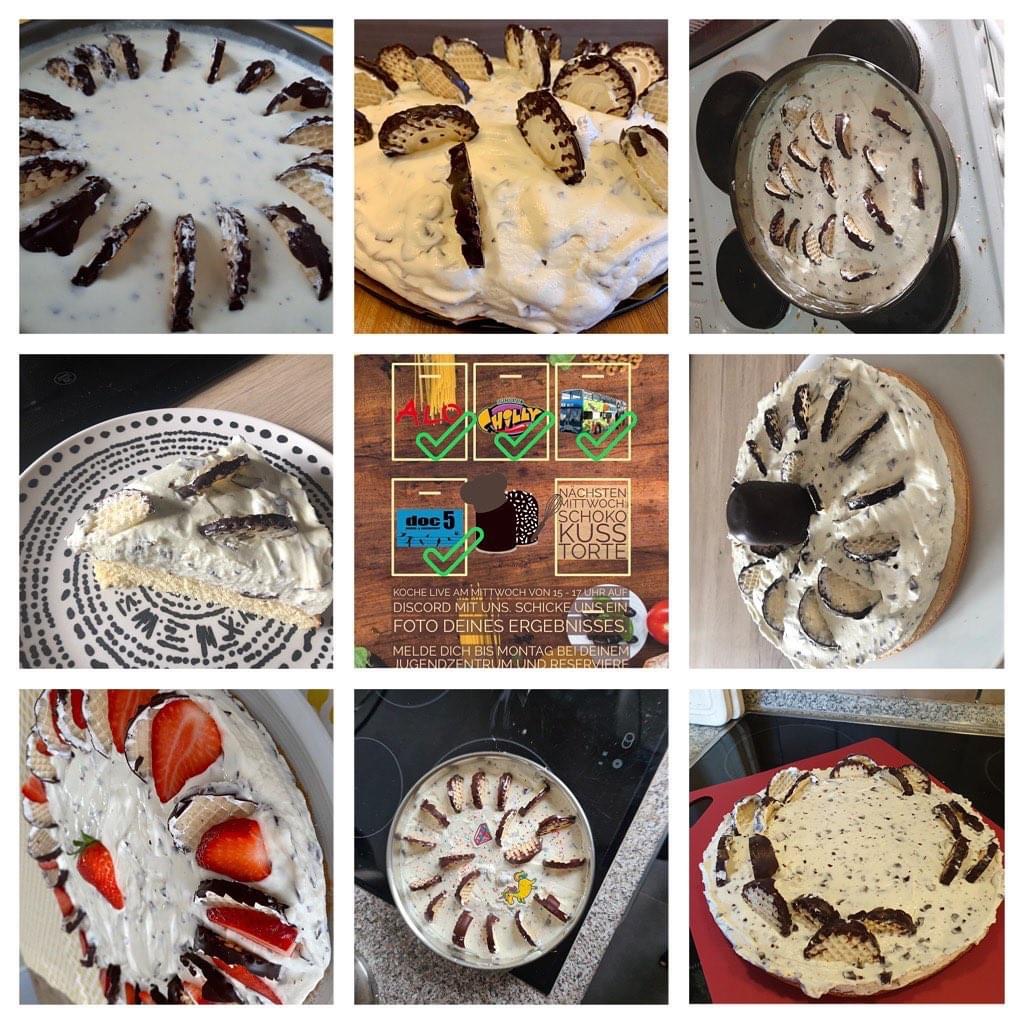 Online kochen Collage schokokusstorte2