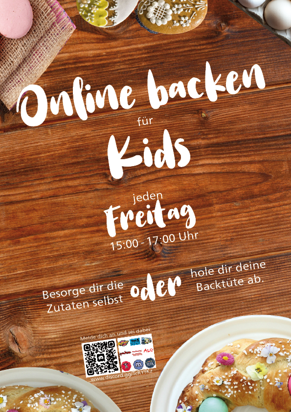 Online Backen Plakat