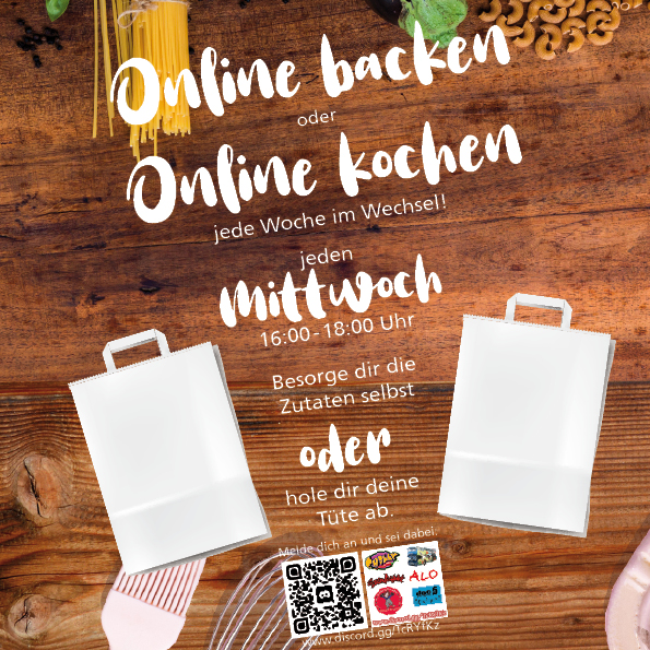 Plakat online kochen /backen