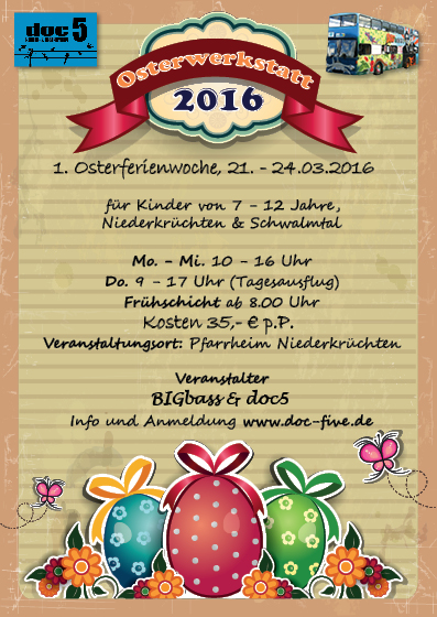 Flyer Osterwerkstatt 2016