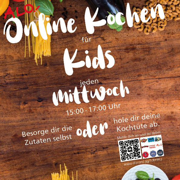Online Kochen Plakat