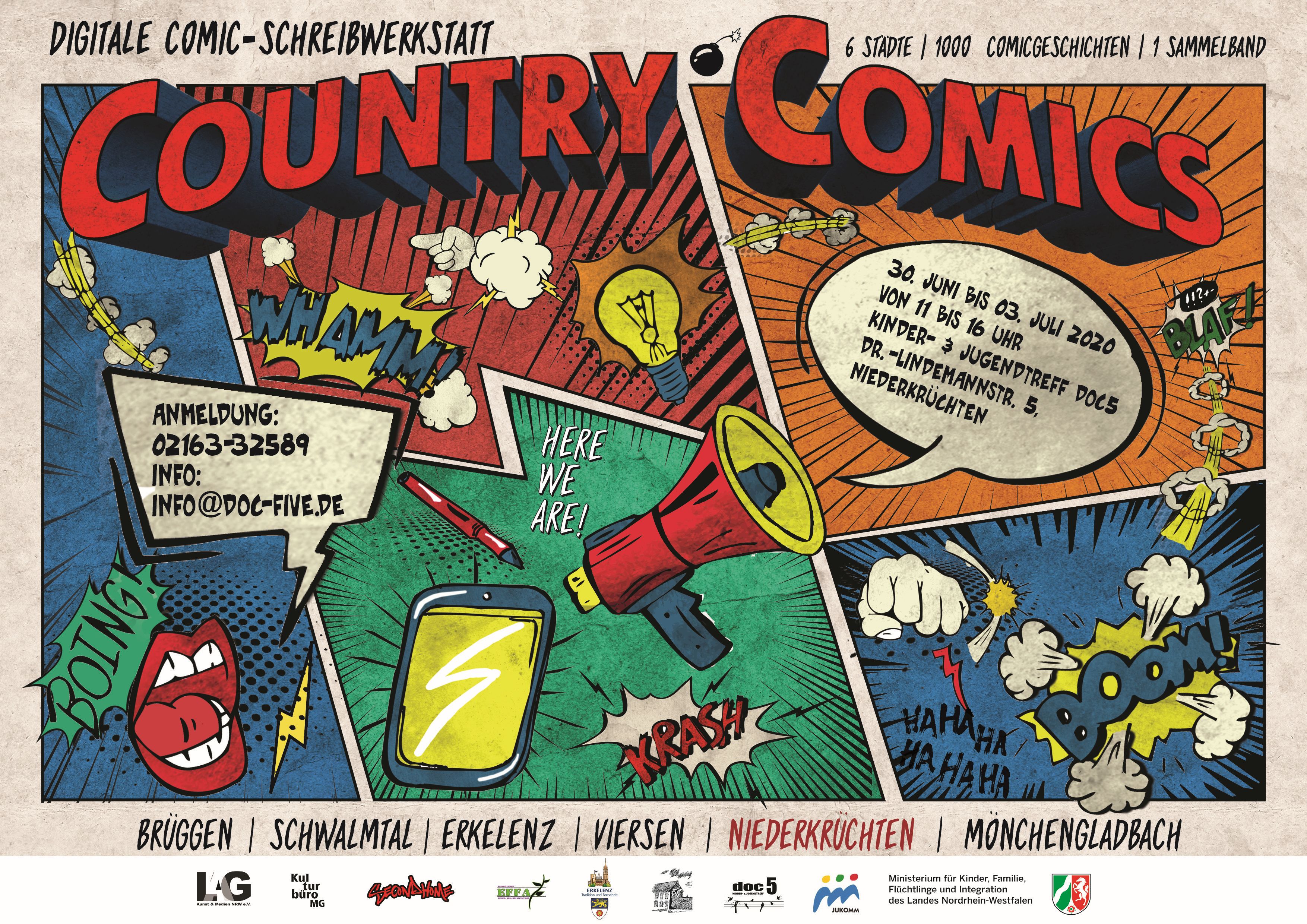 Country Comics Flyer