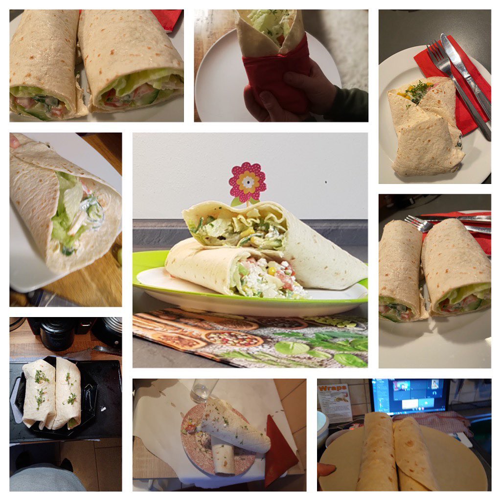 Online Kochen Wraps Bild